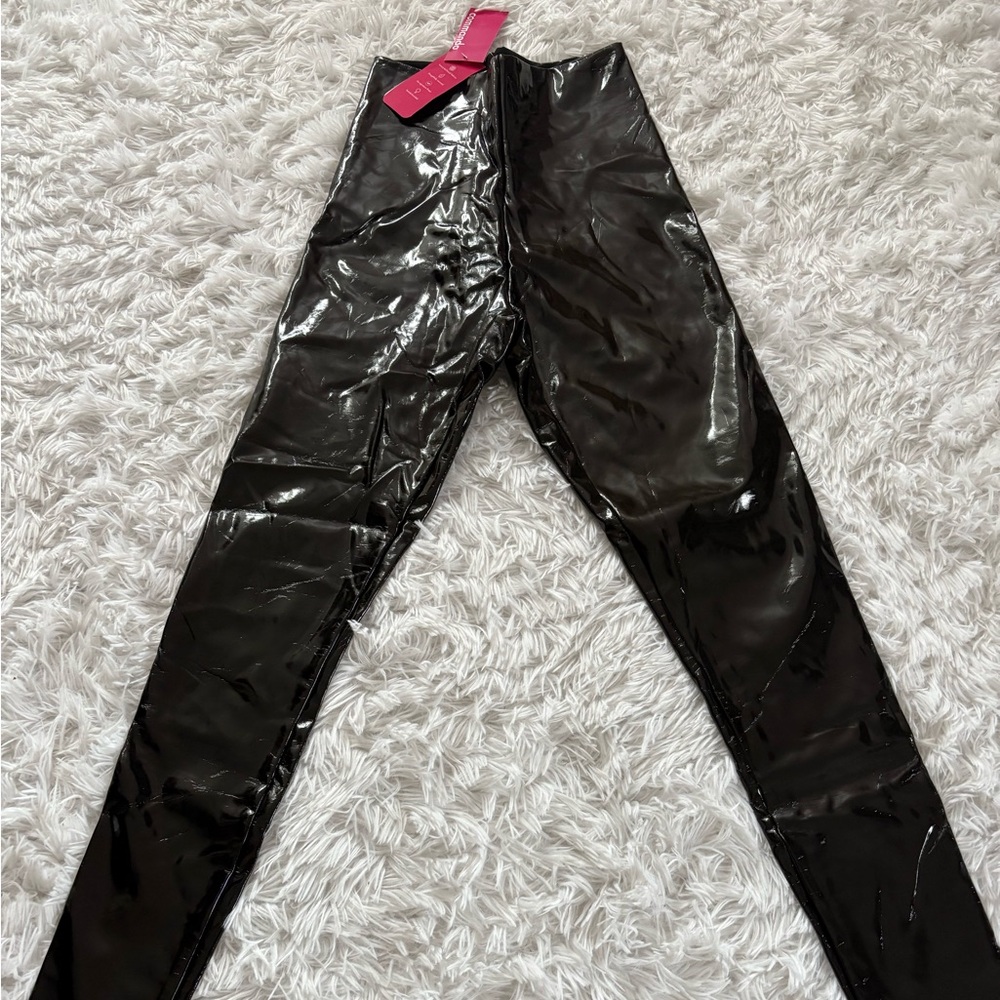 Faux Patent Leather Leggings